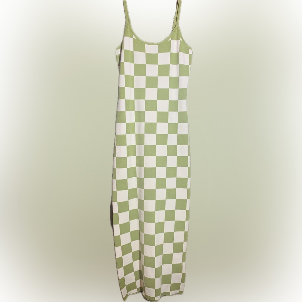 Checkered Dress with Adjustable Straps